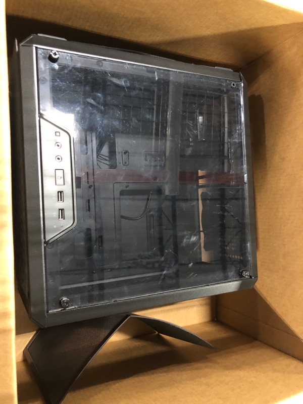 Photo 1 of Cooler Master MasterBox Q300L Micro-ATX Tower & Thermaltake Toughpower GX2 80+ Gold 600W SLI/Crossfire Ready Continuous Power ATX 12V V2.4/EPS V2.92 Non Modular Power Supply Black Micro-ATX MB Tower + Power Supply