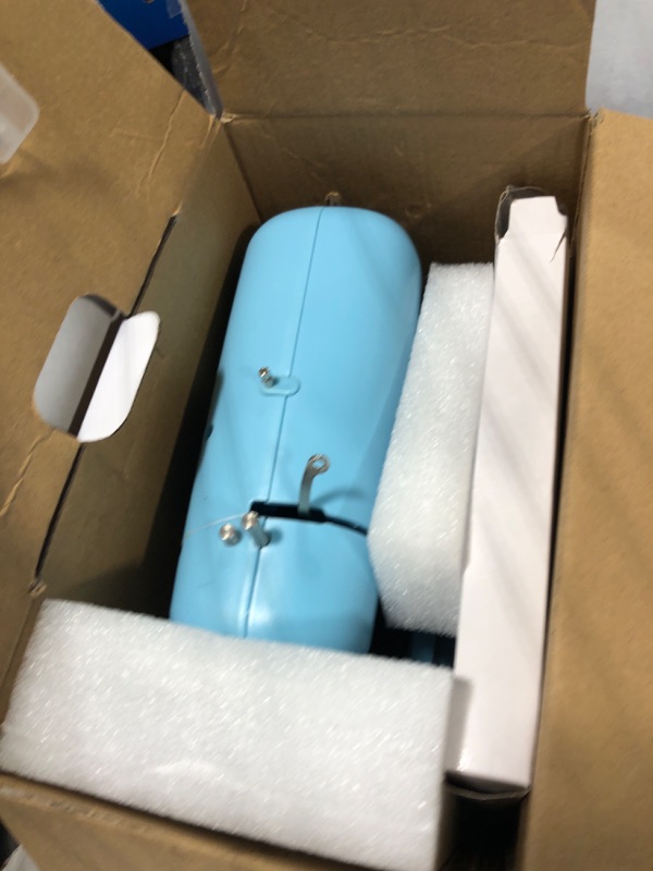 Photo 1 of Mini Sewing Machine, Upgraded Electric Sewing Machine with Sewing Bag, Expansion Board, LED Light, Fast Stitch Suitable for Clothes,Jeans,Cutains,DIY Home Travel Blue