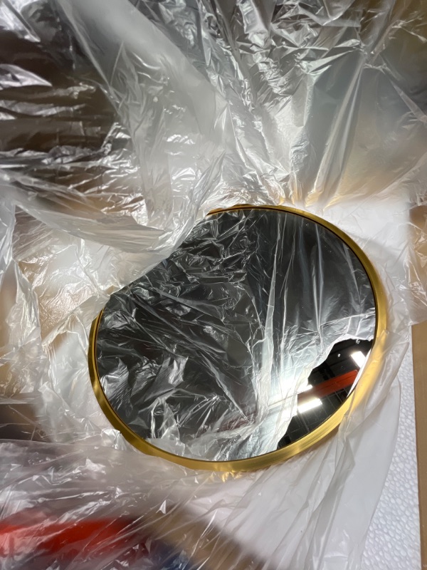 Photo 3 of 16inch round gold frame mirror