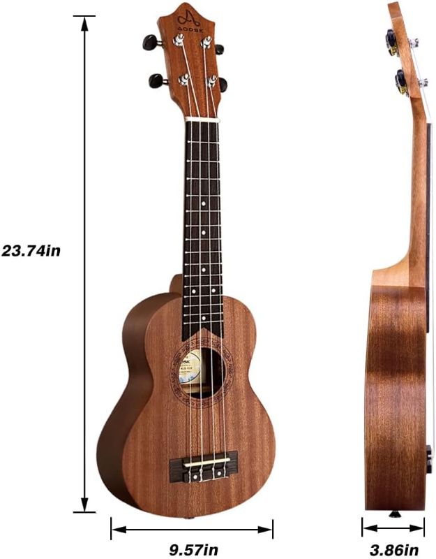 Photo 1 of Aodsk Guitar Folding with adjustable A-Frame Stand for Acoustic and Electric Guitars+21inch Soprano Ukulele for Beginners Kit
