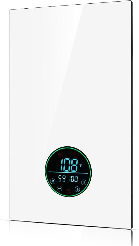 Photo 1 of  Tankless Water Heater Electric 11KW 240V,On Demand Instant Endless Hot Water Heater with Self Modulates to Save Energy Use,Digital Display Hot Water Heater for Residential Whole House Shower

