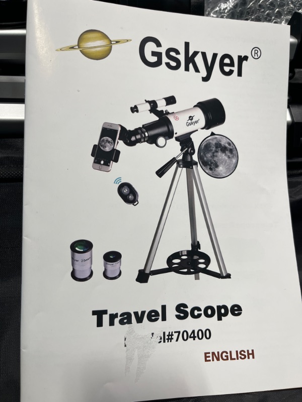 Photo 2 of Gskyer Telescope,  AZ Mount Astronomical Refracting Telescope for Kids Beginners - Travel Telescope with Carry Bag, Phone Adapter and Wireless Remote