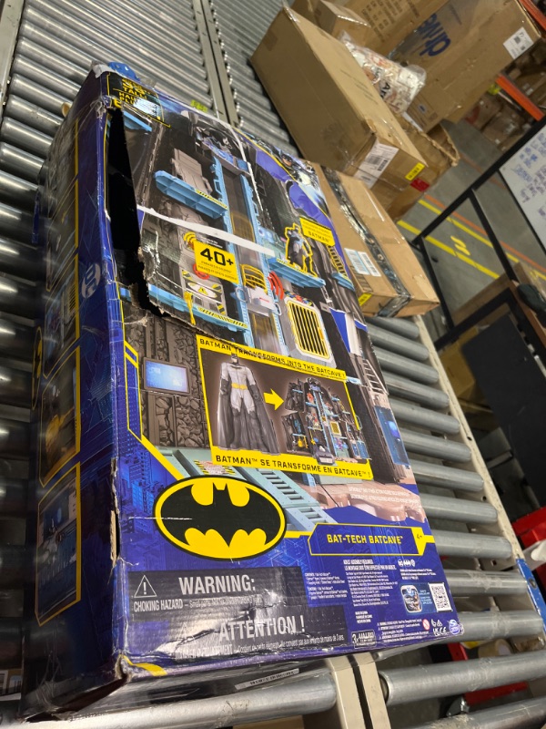 Photo 4 of DC Comics Batman, Bat-Tech Batcave, Giant Transforming Playset with Exclusive 4” Batman Figure and Accessories, Kids Toys for Boys Aged 4 and Up