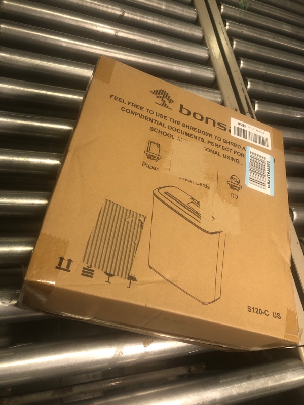Photo 1 of Bonsaii Paper Shredder for Home Use, 8-Sheet StripCut Home Office Shredder, CD/Credit Card Shredder Machine with Overheat Protection, 3.4 Gallons Wastebasket 8 Sheet (New)