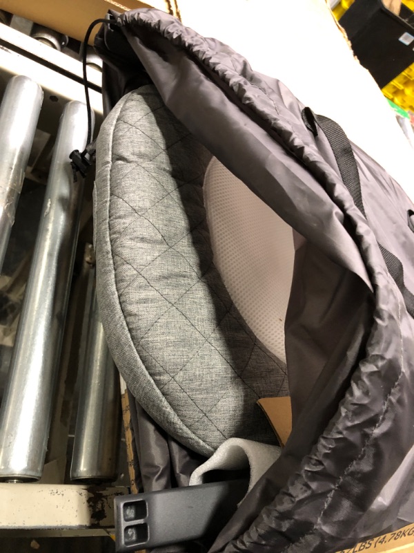 Photo 1 of Baby Delight Aura Deluxe | Portable Baby Bouncer for Infants | Baby Rocker | Quilted Charcoal Tweed Grey