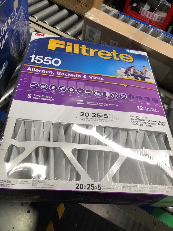 Photo 3 of 3M Filtrete Ultra Allergen Healthy Living Deep Pleat Furnace Filter