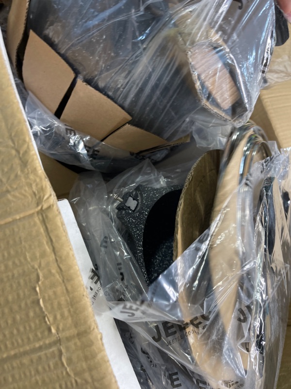 Photo 1 of JEETEE Pots and Pans Set Nonstick Induction Cookware Sets, 20 Pcs w/Frying Pan, Saucepan, Sauté Pan, Griddle Pan, Crepe Pan, PFOA Free (Grey,Granite, 20 pieces) Gray 20 pcs Granite Set