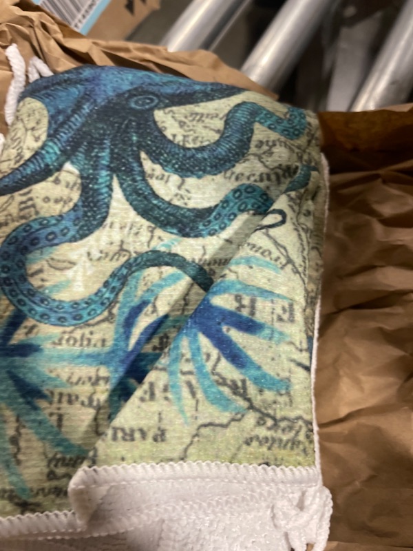 Photo 1 of 6 Pcs Beach Kitchen Towels Coastal Ocean Animal Dish Towels Sea Nautical Kitchen Towels Turtle Hand Towels Tea Towels Absorbent Beach Dish Towels for Kitchen Home Bathroom, 16 x 24 In (Ocean Style)