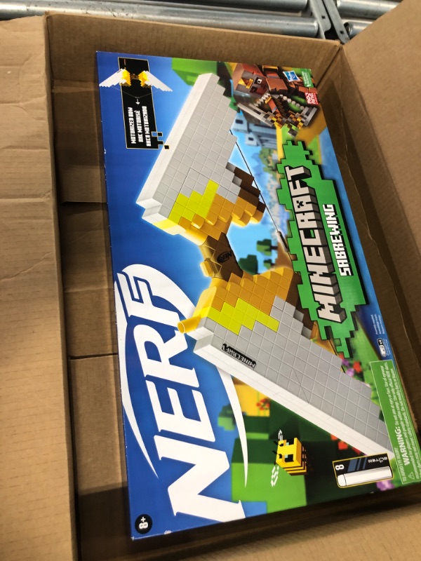 Photo 1 of *NEEDS NEW STRING AND DARTS** Nerf Minecraft Sabrewing
