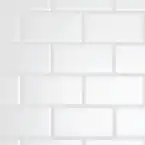 Photo 1 of Restore 3 in. x 6 in. Ceramic Bright White Subway Tile Bright White