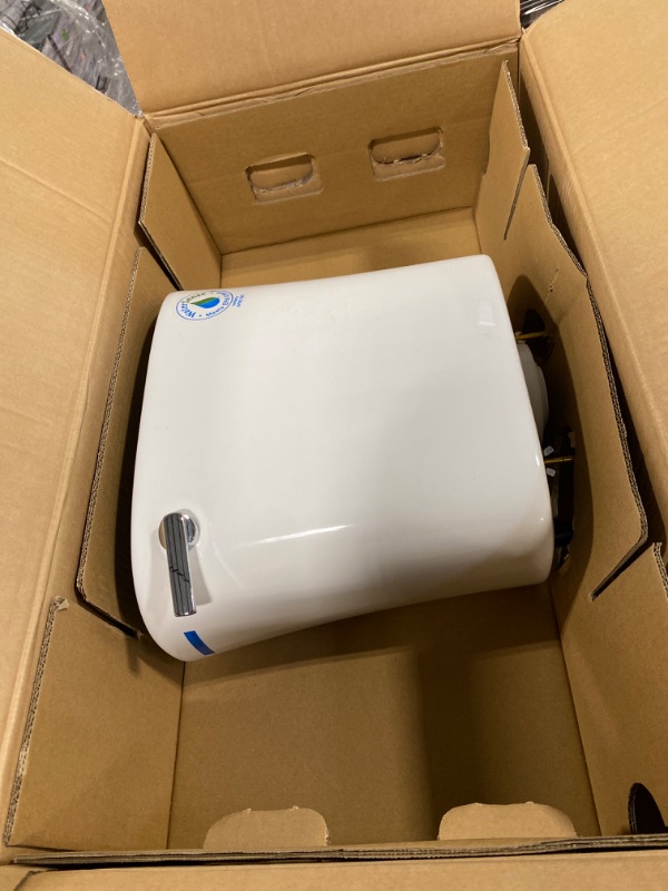 Photo 1 of Power Flush 2-Piece 1.28 GPF Single Flush Elongated Toilet in White with Slow-Close Seat Included