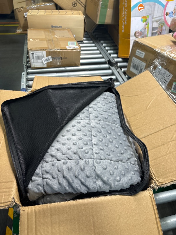 Photo 2 of ****** SIMILAR PRODUCT*****Wemore Sherpa Fleece Weighted Blanket for Adult, 15 lbs Dual Sided Cozy Fluffy Heavy Blanket, Ultra Fuzzy Throw Blanket with Soft Plush Flannel Top, 60 x 80 inches Grey on Both Sides Grey 60" x 80" 15lbs