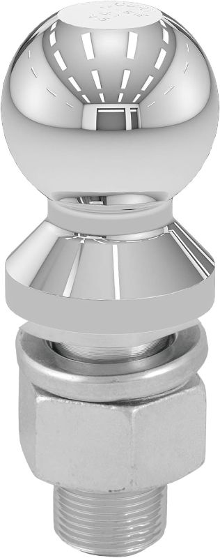 Photo 1 of CURT 40009 Chrome Trailer Hitch Ball, 20,000 lbs, 2-5/16-Inch Diameter, 1-1/4 x 2-3/4-Inch Shank