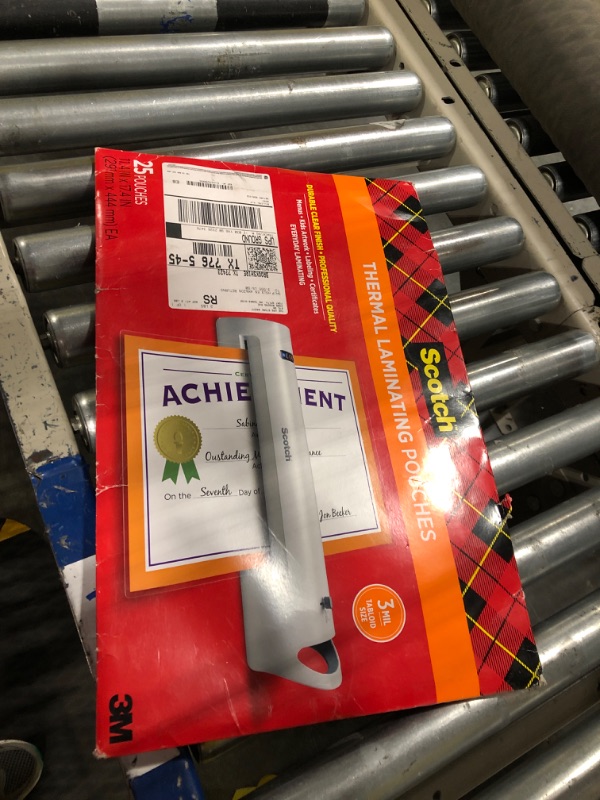 Photo 1 of Scotch Thermal Laminating Pouches, 11.45 x 17.48-Inches, 25-Pouches (TP3856-25)