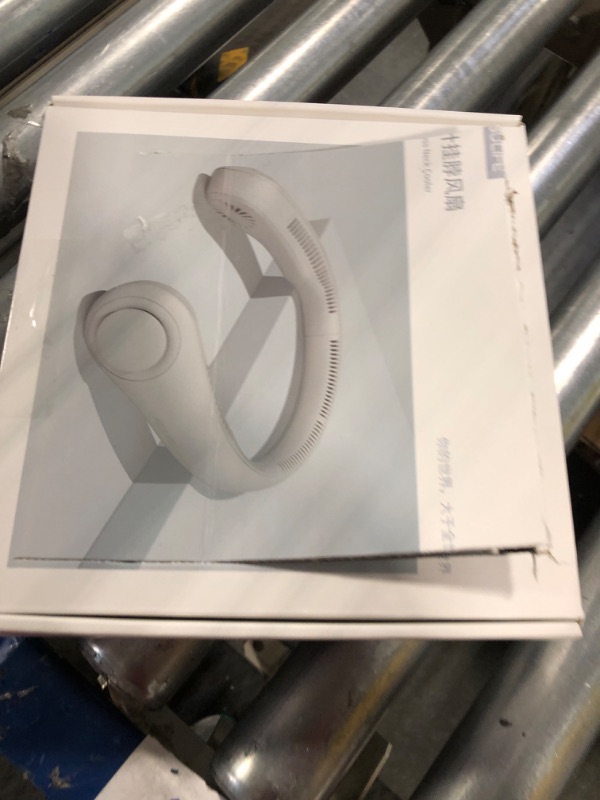 Photo 1 of JISULIFE Portable Neck Fan, Hands Free Bladeless Fan, 4000 mAh Battery Operated Wearable Personal Fan, Leafless, Rechargeable, Headphone Design, USB Powered Desk Fan,3 Speeds-Grey