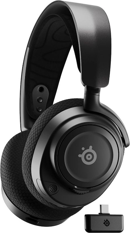 Photo 1 of NEW SteelSeries Arctis Nova 7 Wireless Multi-Platform Gaming Headset – Simultaneous Wireless 2.4GHz & Bluetooth – Comfort Design - Fast Charging 38Hr Battery – PC, PS, Switch, Mobile Black Arctis Nova 7