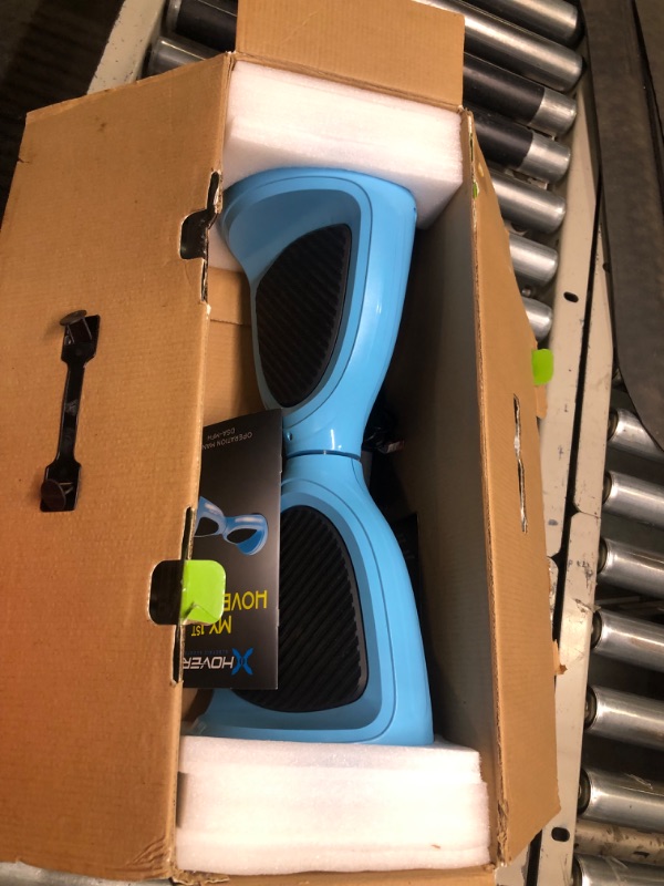 Photo 4 of ******** NEEDS CHARGED**** Hover-1 My First Hoverboard Electric Self-Balancing Hoverboard for Kids with 5 mph Max Speed, Dual 150W Motors, 6.3” Tires, 3 Miles Max Range, and LED Headlights Blue