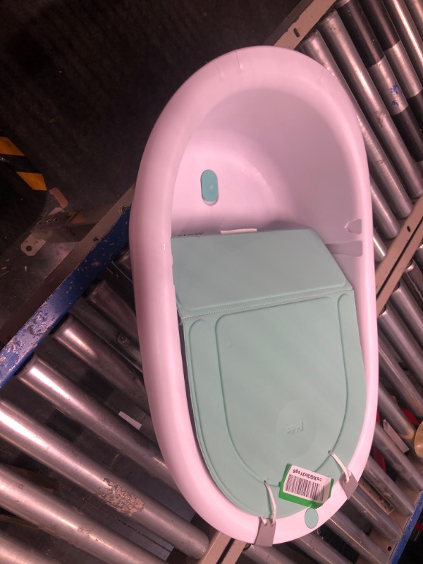 Photo 3 of 4-in-1 Grow-with-Me Bath Tub by Frida Baby Transforms Infant Bathtub to Toddler Bath Seat with Backrest for Assisted Sitting in Tub