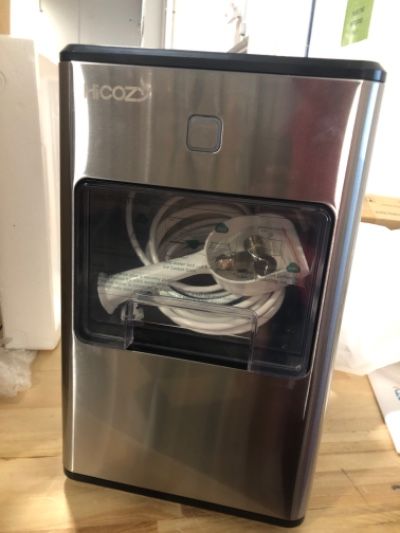 Photo 5 of **USED NOT COMPLETE FOR PARTS*** HiCOZY Dual-Mode Nugget Ice Maker Countertop, Compact Crushed Ice Maker, Produce Ice in 5 Mins, 55LB Per Day, Self-Cleaning and Automatic Water Refill, Suitable for Home, Office, Party, Bar (Black) Standard Black-Dual Mode