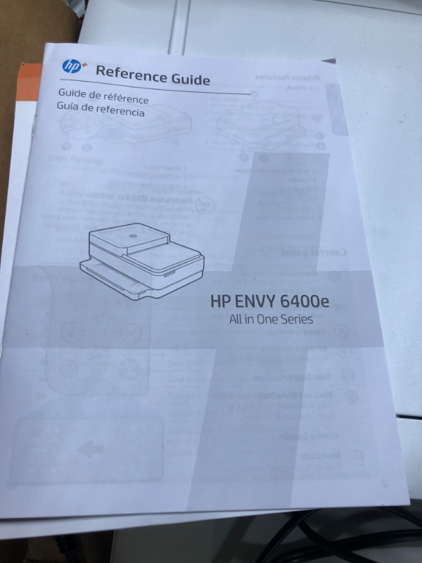 Photo 1 of HP ENVY 6455e Wireless Color Inkjet Printer, Print, scan, copy, Easy setup, Mobile printing, Best for home, Instant Ink with HP+,white
