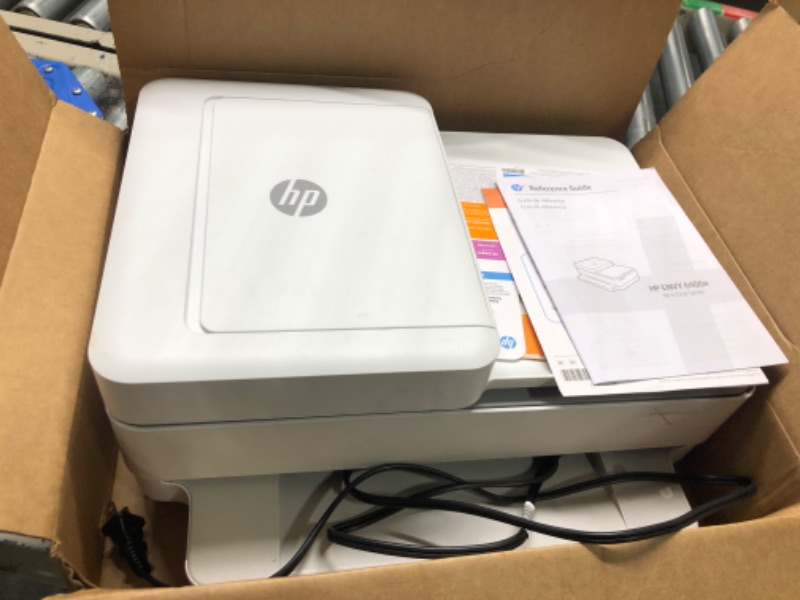 Photo 4 of HP ENVY 6455e Wireless Color Inkjet Printer, Print, scan, copy, Easy setup, Mobile printing, Best for home, Instant Ink with HP+,white
