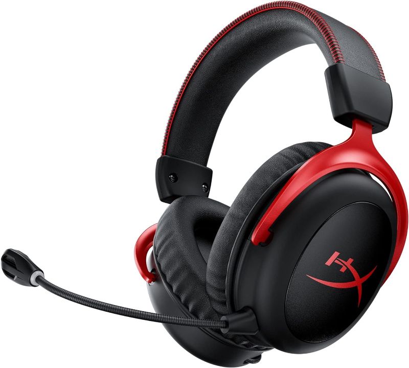 Photo 1 of HyperX Cloud II Wireless -Gaming Headset for PC, PS5, PS4, Long Lasting Battery Up to 30 Hours, DTS® Headphone:X®Spatial Audio, Memory Foam, Detachable Noise Cancelling Microphone with Mic Monitoring
