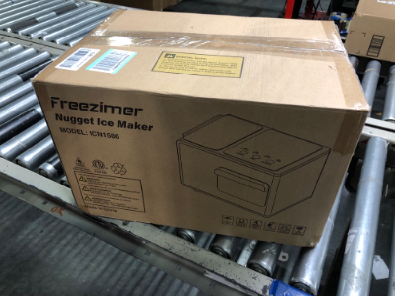 Photo 2 of Freezimer Dreamice X3 | Nugget Ice Maker Machine Countertop Sonic Ice Kid Friendly | Pebble Ice Maker Chewable Soft Ice | Self Cleaning Pellet Ice Makers | 40lbs/24h Piano Black Dreamice X3 Piano Black 1