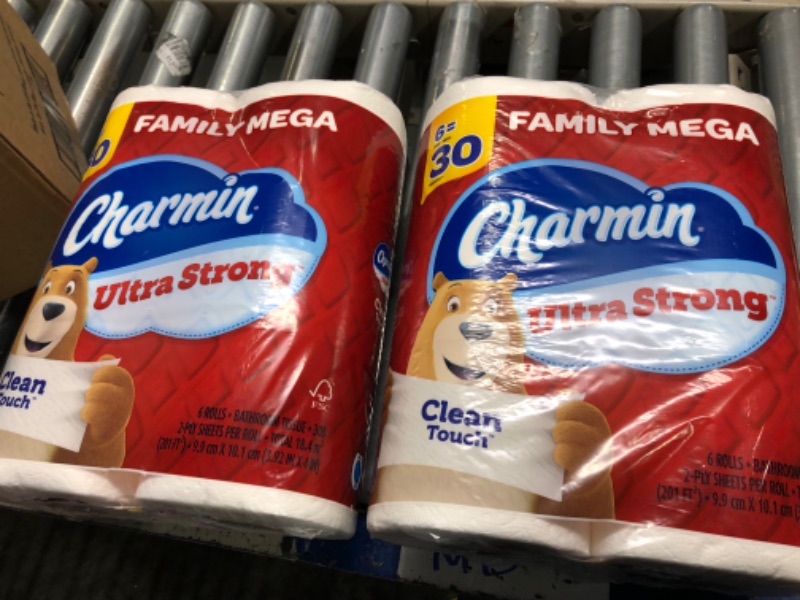Photo 1 of ***SEE PICTURES***

Charmin Ultra Strong Clean Touch Toilet Paper, 2 6 packs of family mega rolls.