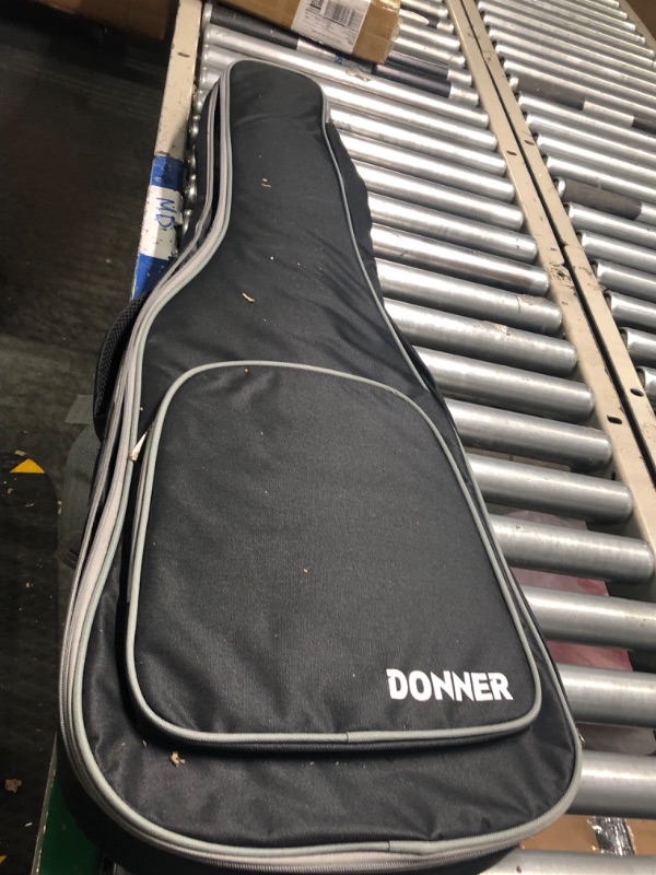 Photo 3 of Donner 39 Inch Electric Guitar, Seeker Series DST-400 Solid Alder Body Electric Guitar for Intermediate & Pro Players, Single Coil Split System & Tremolo Bridge, Bonus Bag, Cable, Strap DST400-Transparent Alder Body Void Black