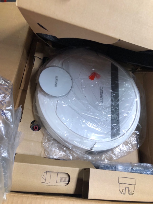 Photo 3 of **NEEDS CLEANED** ** AND CAHRGED *** Ecovacs Deebot 907 Smart Robotic Vacuum, Carpet, Bare Floors, Pet Hair + Mapping Technology, High Suction Power, WiFi, Compatible with Alexa and Google Assistant (Renewed)