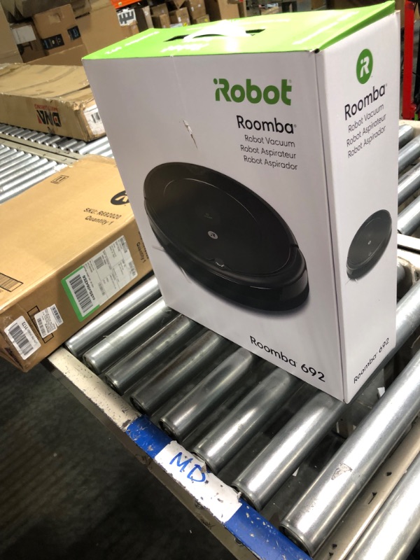 Photo 3 of iRobot Roomba 692 Robot Vacuum-Wi-Fi Connectivity, Personalized Cleaning Recommendations, Works with Alexa, Good for Pet Hair, Carpets, Hard Floors, Self-Charging, Charcoal Grey