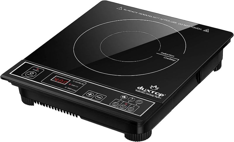 Photo 1 of Duxtop 1800W Portable Induction Cooktop Countertop Burner, Silver 8120MC/BT-180G3
