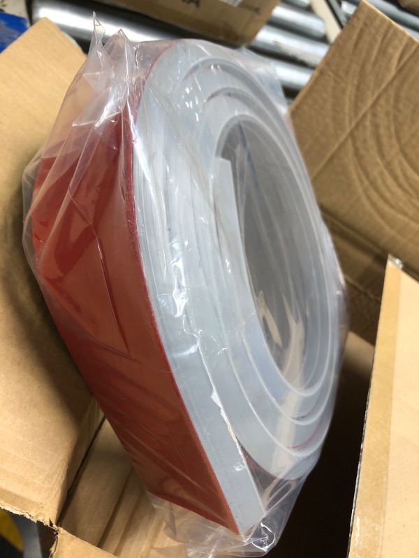 Photo 1 of Rubber Door Threshold Ramp Self-Adhesive Rubber Ramp for Door Threshold 3/5 Inch Rise for Wheelchair Scooter Doorway Floor Tile Threshold Transition Strip Reducer (Gray, 3 in Wide x 6.6 Ft Long) 3/5”Rise - 6.6Ft Long Gray