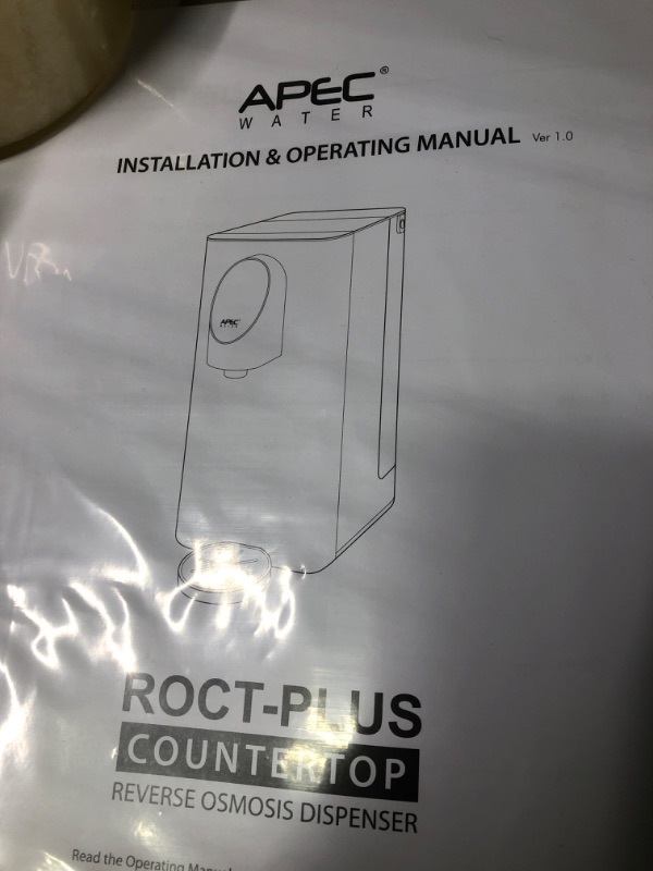 Photo 6 of APEC ROCT-Plus Countertop Reverse Osmosis System, Efficient RO Filter 3:1 Pure to Drain, Instant Hot Water ± 2° for Tea, UV Water Filtration ROCT-PLUS Filter
