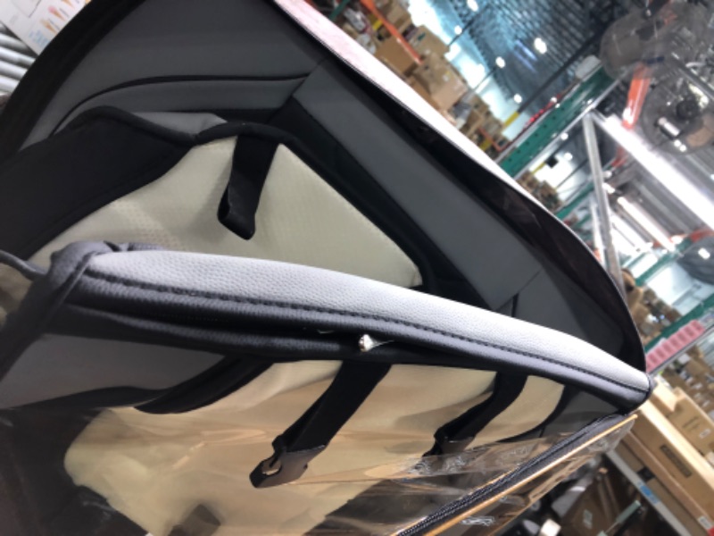 Photo 1 of OASIS AUTO Car Seat Covers Accessories Full Set Premium Nappa Leather Cushion Protector Universal Fit for Most Cars SUV Pick-up Truck, Automotive Vehicle Auto Interior Décor (OS-004 Black&Gray) FULL SET BLACK&GREY