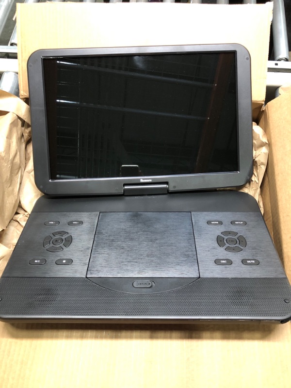 Photo 1 of NAVISKAUTO 17.5" Portable Blu-Ray DVD Player with 15.4" 1920X1080 HD Large Screen, 4000mAh Rechargeable Battery, Support HDMI in/Out, USB/SD Card Reader, MP4 Video Playback