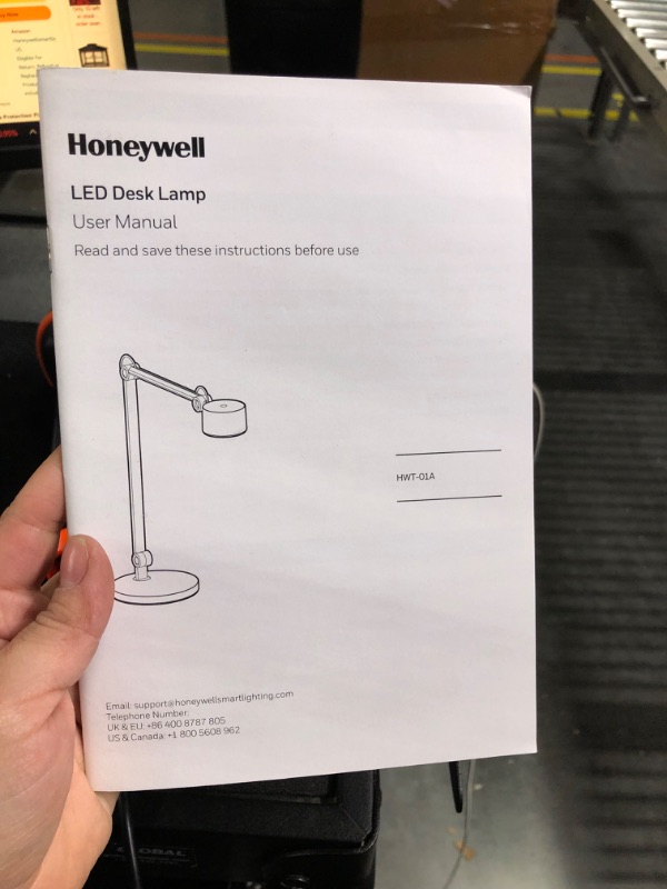 Photo 4 of Honeywell Desk Lamp Home Office - Natural Light Adjustable Dimmable Touch LED Full Metal Efficient Table Lighting for Bedroom Read Study Work HWT-01A