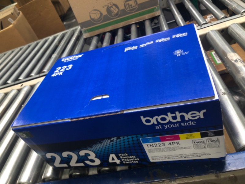 Photo 2 of Brother Genuine TN223BK, TN223C, TN223M, TN223Y Standard Yield Black/Cyan/Magenta/Yellow Toner Cartridge Set, TN223