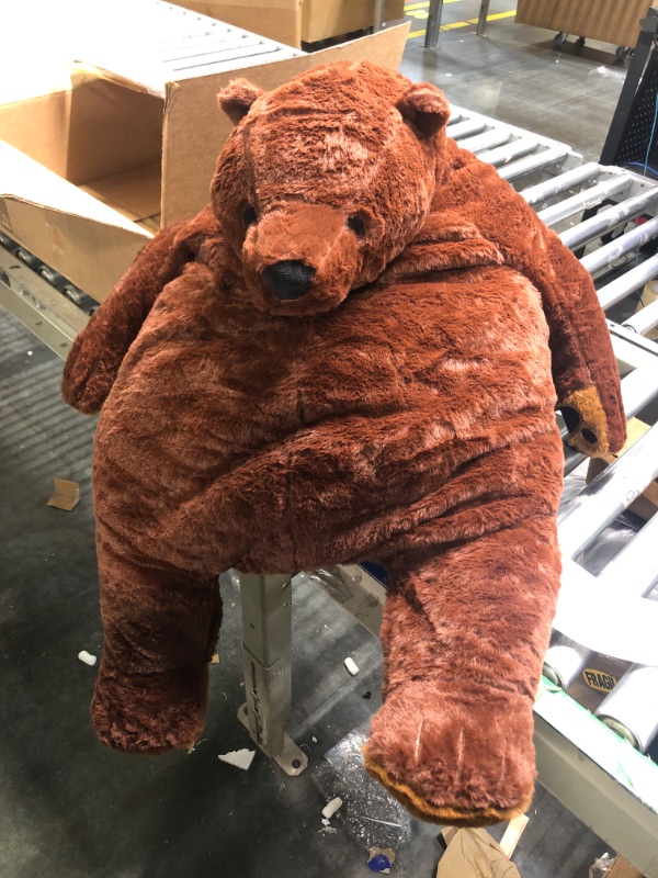 Photo 2 of Djungelskog Bear 39.3 Inch - Soft and Giant Bear - Huggable and Cuddly Plush Toy - Ideal Gift for Kid Boy,Girl&Girlfriend - Super Soft and Cuddly! 39.3in/100cm