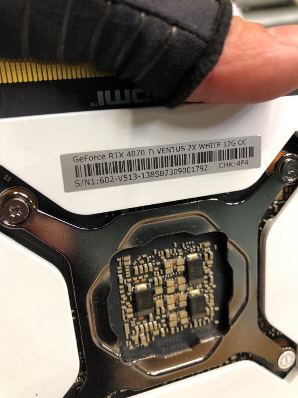 Photo 1 of MSI GeForce RTX 4070 Ti VENTUS 2X WHITE 12G OC Graphics Card