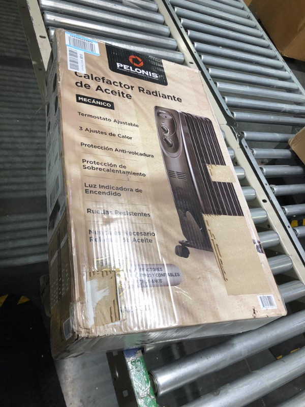 Photo 1 of PELONIS PHO15A2AGB, Basic Electric Oil Filled Radiator,black Space Heater, 26.10 X 14.20 X 11.00