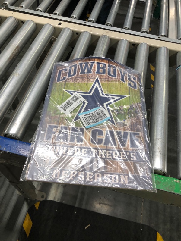 Photo 2 of **USED** NFL Fan Cave Wood Sign