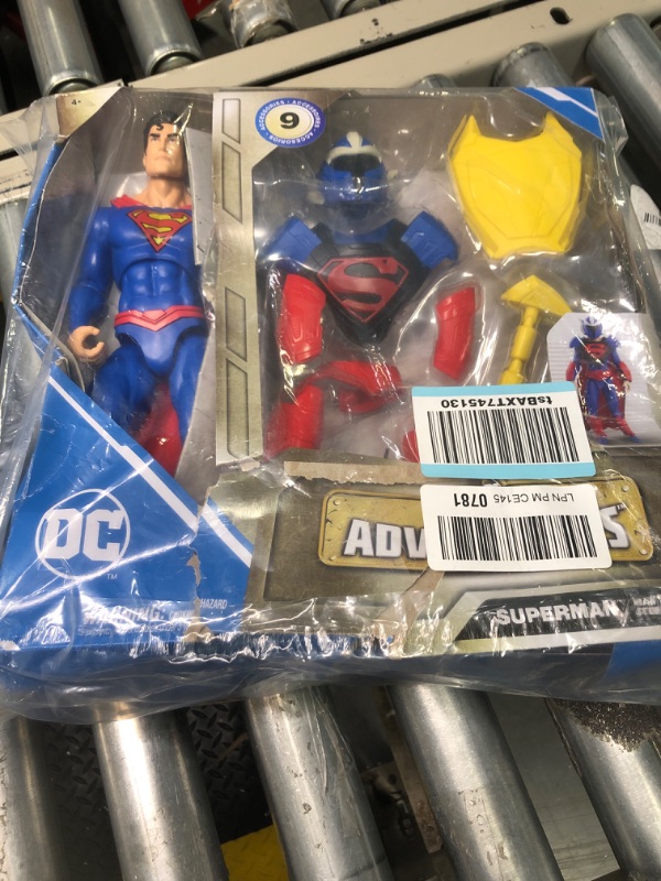 Photo 2 of DC Comics, Superman Man of Steel Action Figure, DC Adventures, 12", 9 Accessories, Collectible Superhero