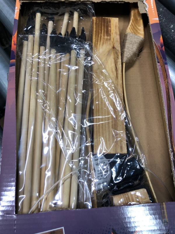 Photo 3 of Adventure Awaits - 2-Pack Handmade Wooden Bow and Arrow Set - 20 Wood Arrows and 2 Quivers - for Outdoor Play