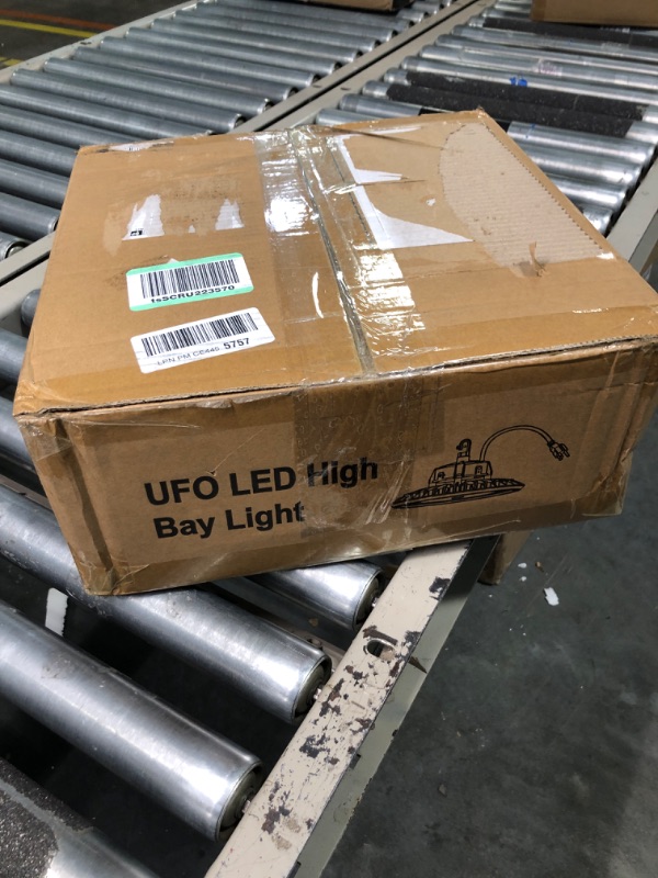 Photo 1 of 240W UFO LED High Bay Light, High Bay LED Lights 36,000LM(1000W MH/HPS Eqv.) Dimmable High Bay 6' Cable with US Plug, Hanging Hook, Safe Rope, ETL Listed High Bay Light for Warehouse Factory Barn Shop 240W 1PACK