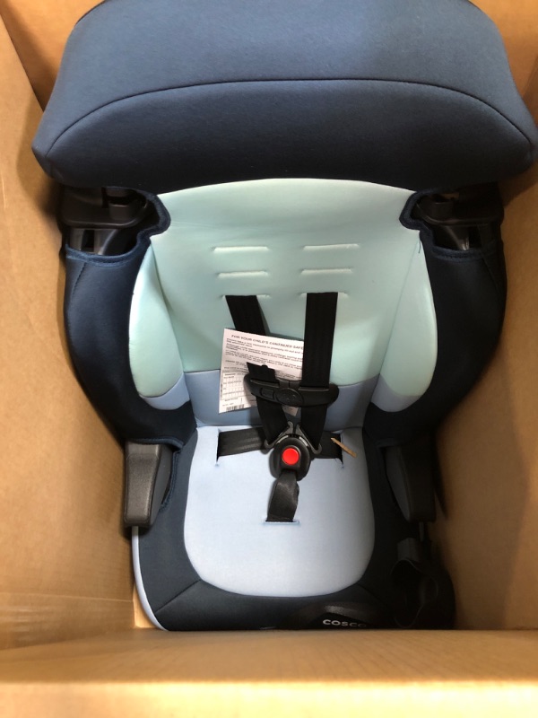 Photo 3 of Cosco Finale DX 2-in-1 Booster Car Seat, Forward Facing 40-100 lbs, Rainbow