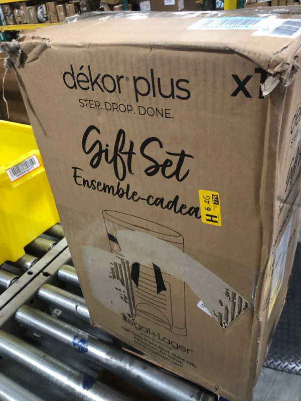 Photo 2 of Dékor Plus Diaper Pail Gift Set – White | Comes with Over a Year's Supply Worth of Dékor Refills! Plus Gift Set