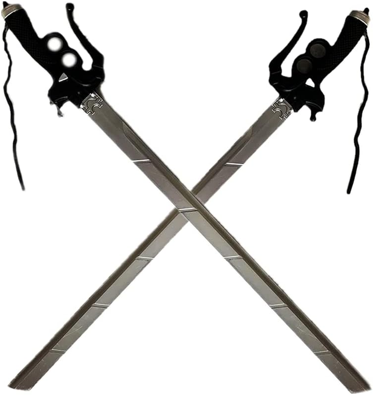 Photo 1 of 2PC COMBO SET 37" Attack on Titan Shingeki Kyojin Fantasy Foam Sword LARP Halloween Costume Cosplay Xmas