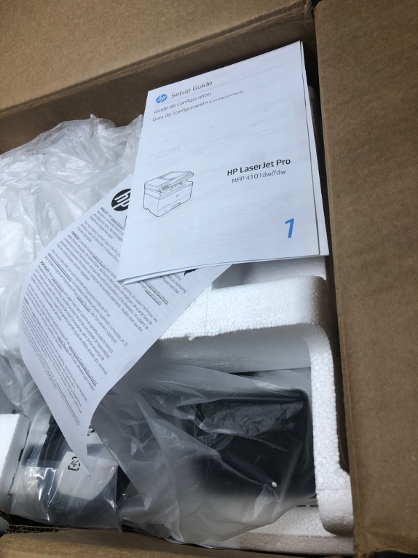 Photo 1 of HP LaserJet Pro MFP 4101fdw Wireless Black & White Printer with Fax