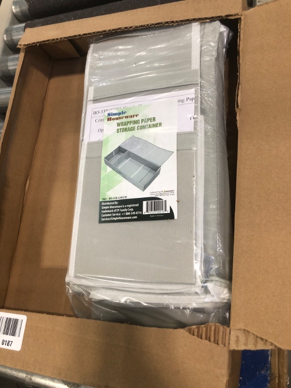 Photo 1 of Simple Houseware Wrapping Paper Storage Container